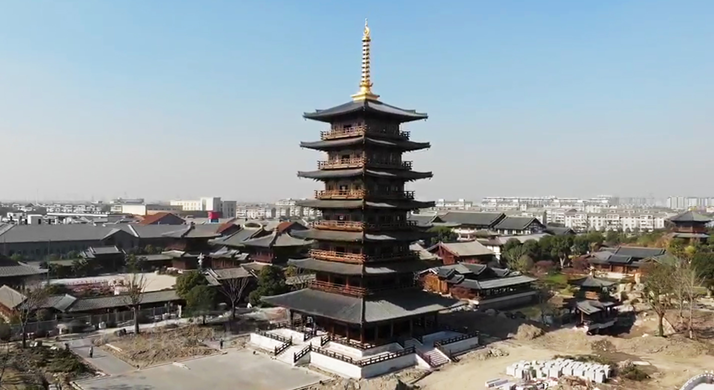 上海寶山寺塔-木結構監測